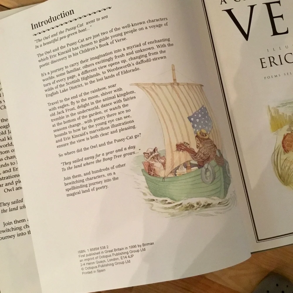 Vintage 90s Hardcover A Children’s Book of Verse Beautifully Illustrated Book - Picture 8 of 8